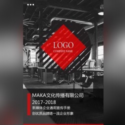 黑红简约之韵 20页企业通用推广模板的全景解读